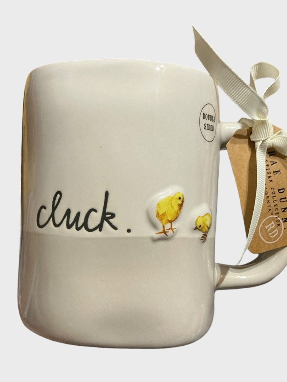 Rae Dunn Cluck Chicken Mug Farmhouse Kitchen Decor Gift 16oz NWT
